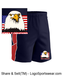 USA Eagle Shorts Design Zoom